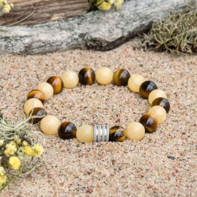 Kalcito ir Tigro Akies Apyrankė