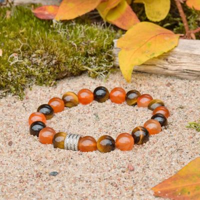 Tigro Akies ir Karneolio Apyrankė